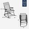 Best Choice Products Folding Outdoor Zero Gravity Rocking Lounge Chair w/ Headrest Pillow